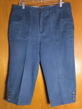 Christopher & Banks Navy Blue 5 Pocket Capris